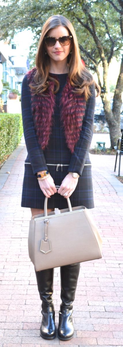 plaid & fur