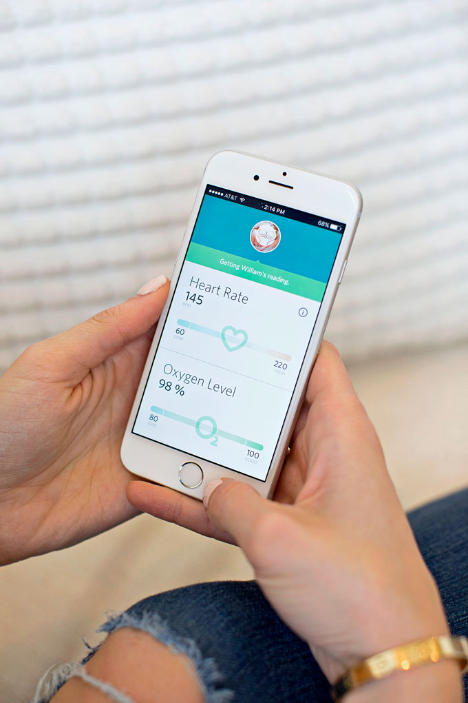 how to use the Owlet baby monitor iPhone app