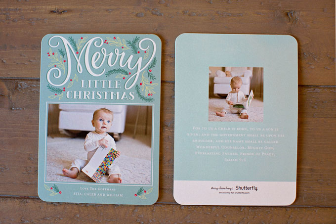 Baby's first Christmas cards