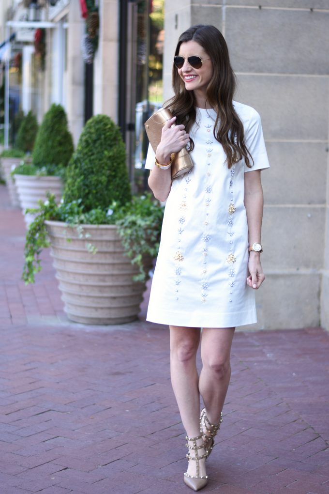 Winter white cheap holiday dress