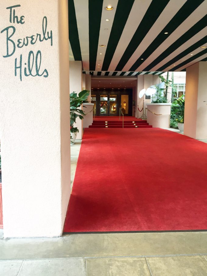 entrance to The Beverly Hills Hotel