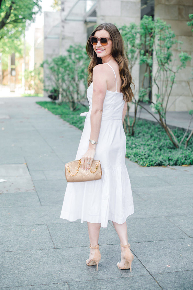 white midi dress for summer