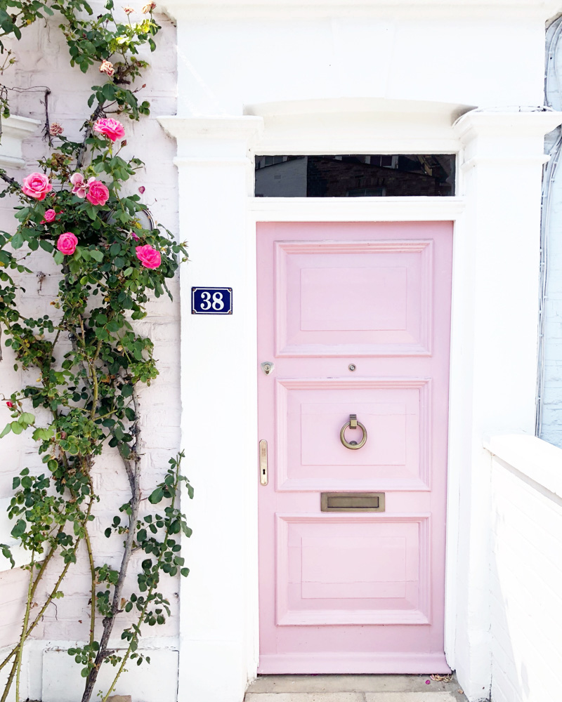 snapshots from london pink door
