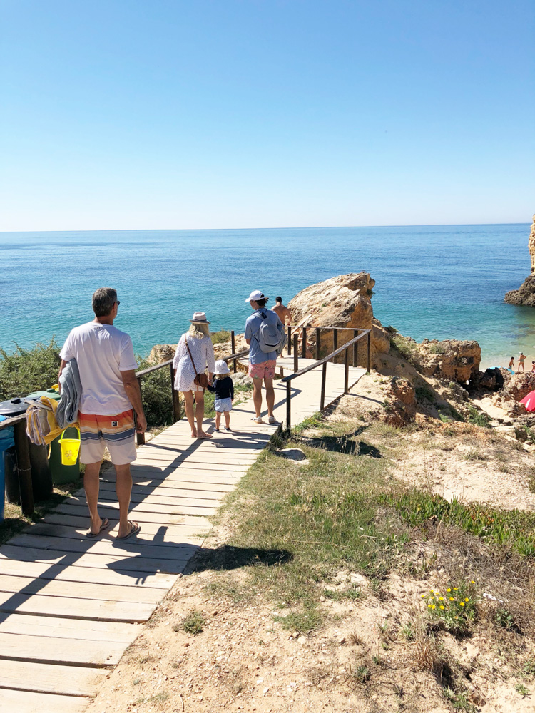 heading dow to the beach in the algarve