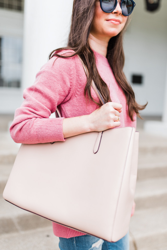 neutral tote bag