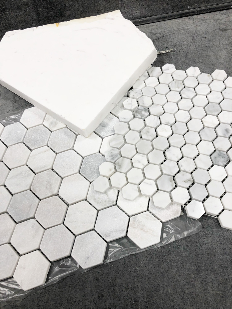 boys bathroom reveal mosaic tile