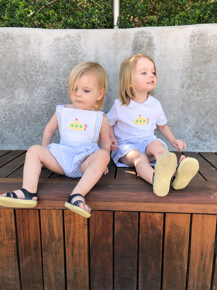 toddler boys summer clothes with yellow submarines