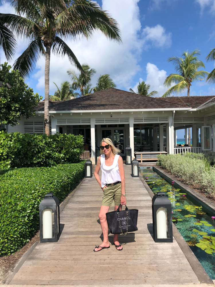 woman outside dune restaurant the ocean club