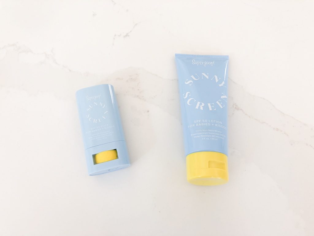 two containers kids sunscreen