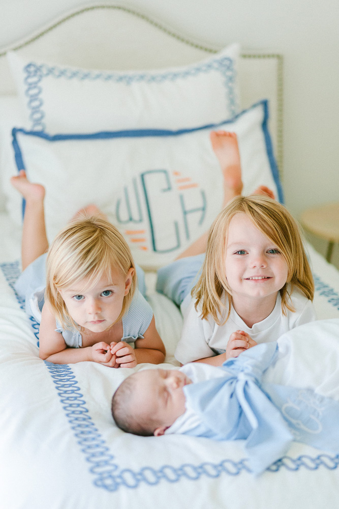 two brothers with new baby