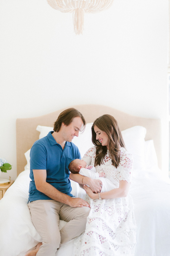 parents with newborn baby