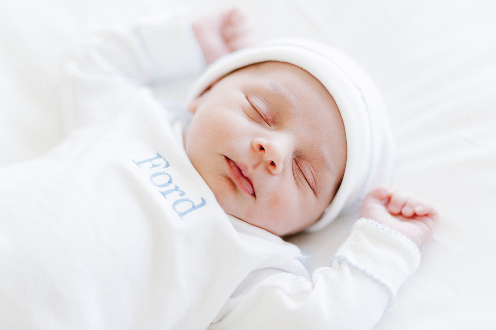 sleeping newborn baby