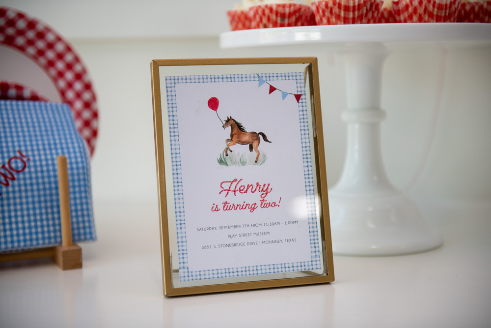 pony birthday party invitation