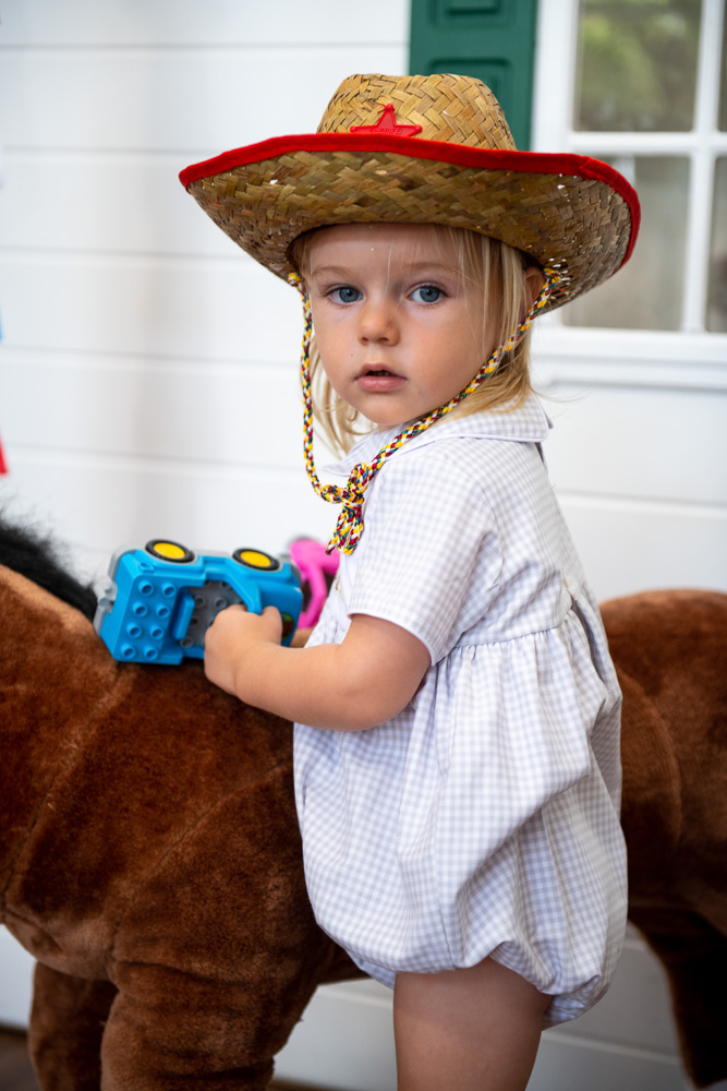 toddler boy in cowboy hat