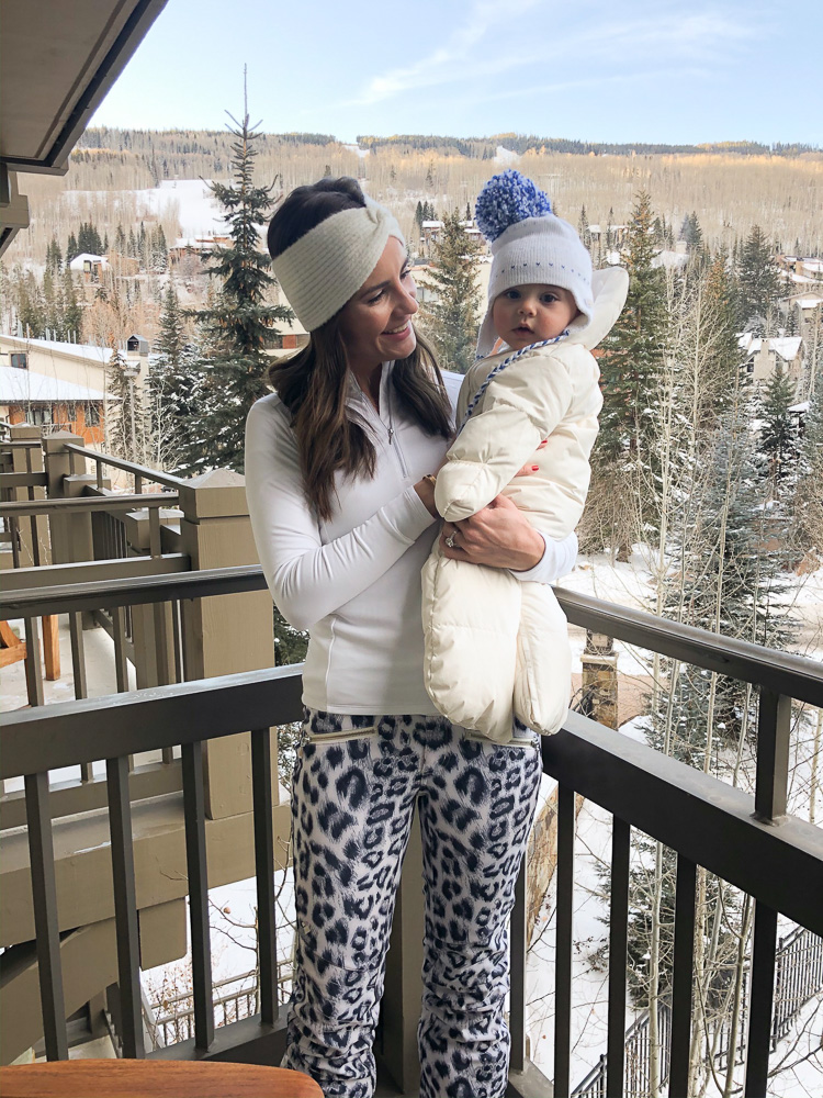 mom and baby at four seasons vail