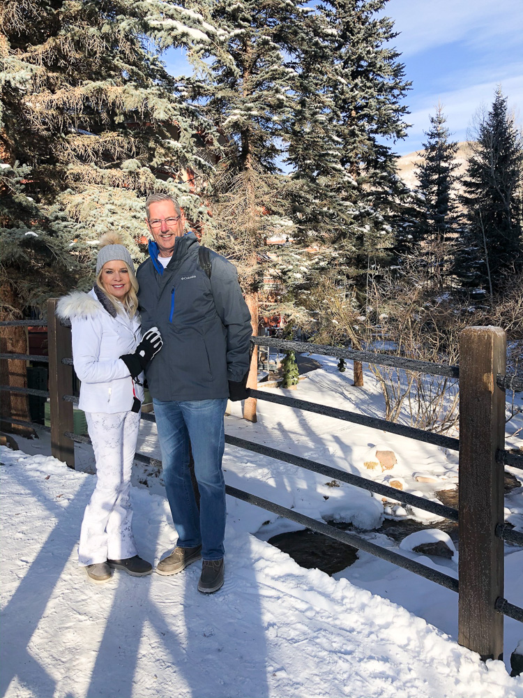 couple in the snow