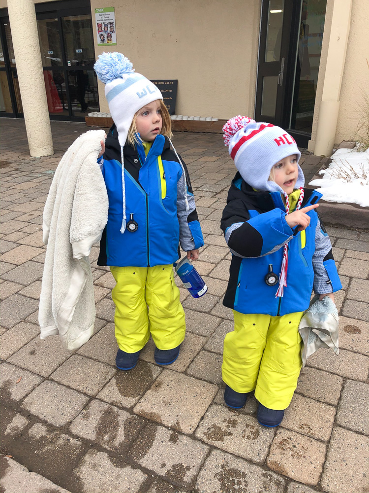 toddler boys dressed for winter