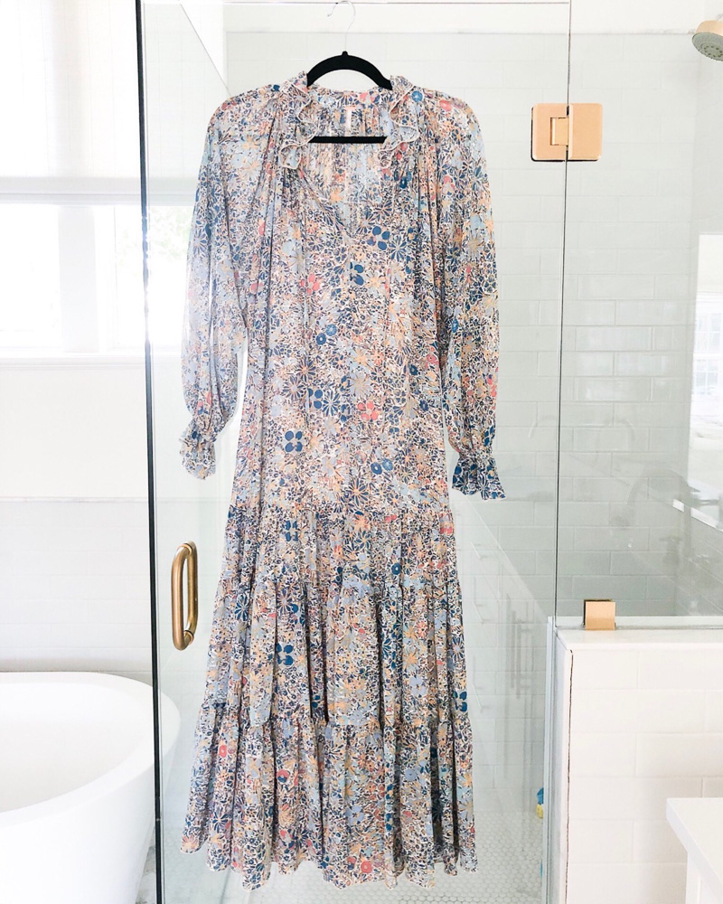 flowy floral maxi dress