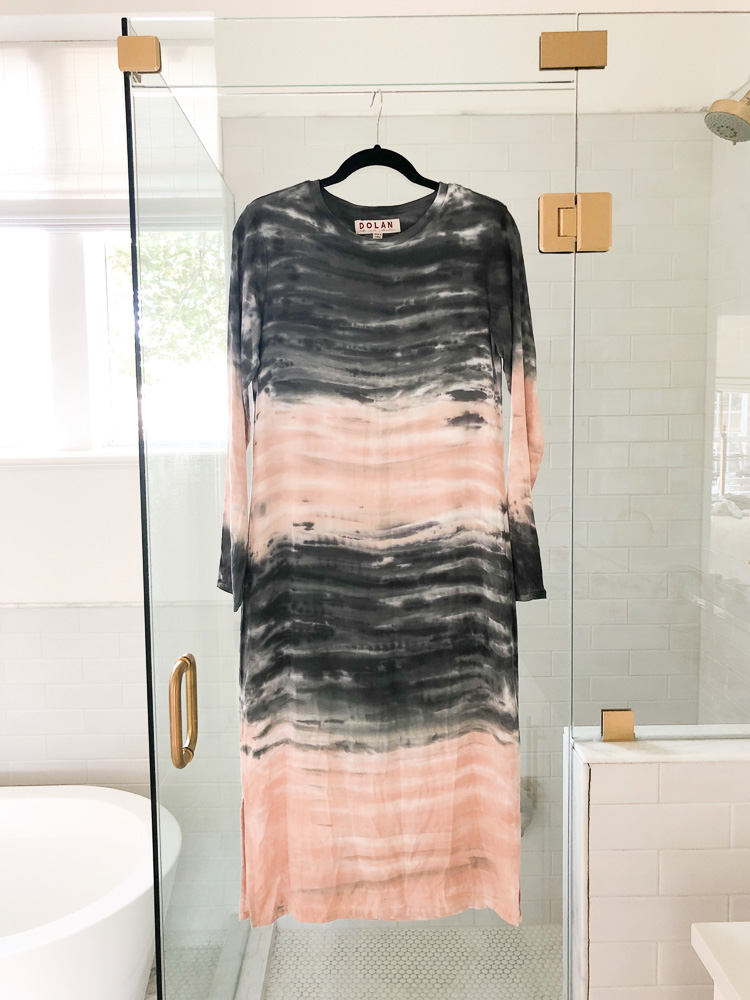 tie dye maxi dress