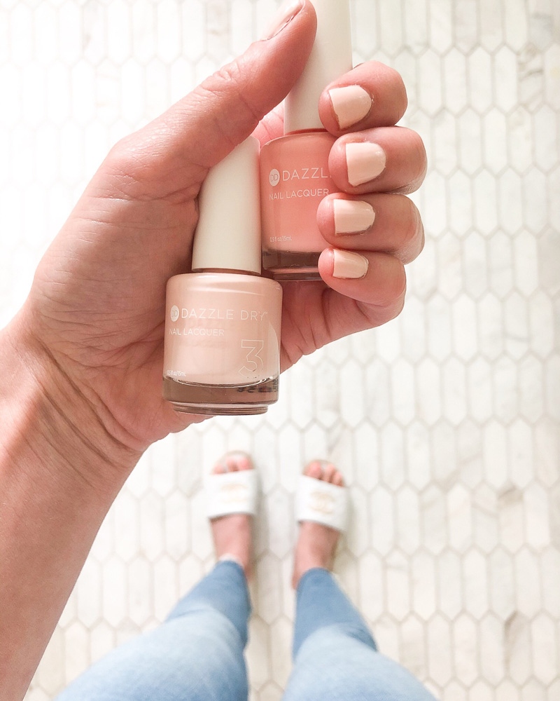 pale pink nail polish