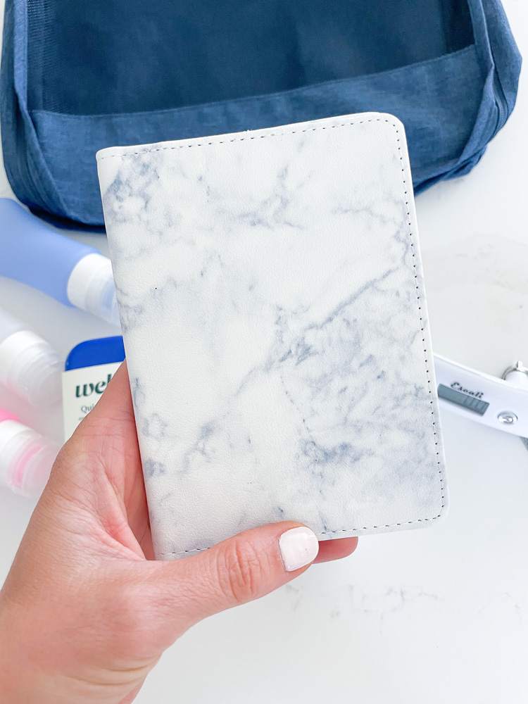 marbled passport cover