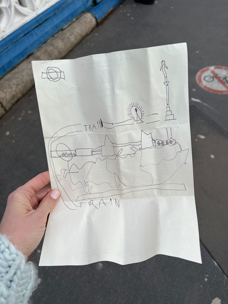 child's map of london sights