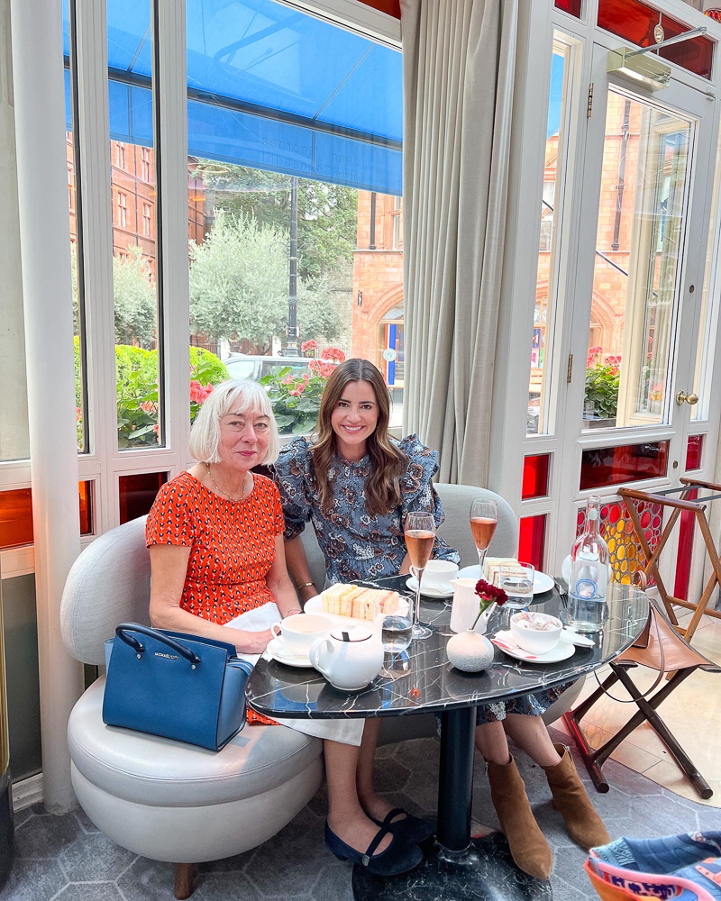 two women at tea connaught hotel london
