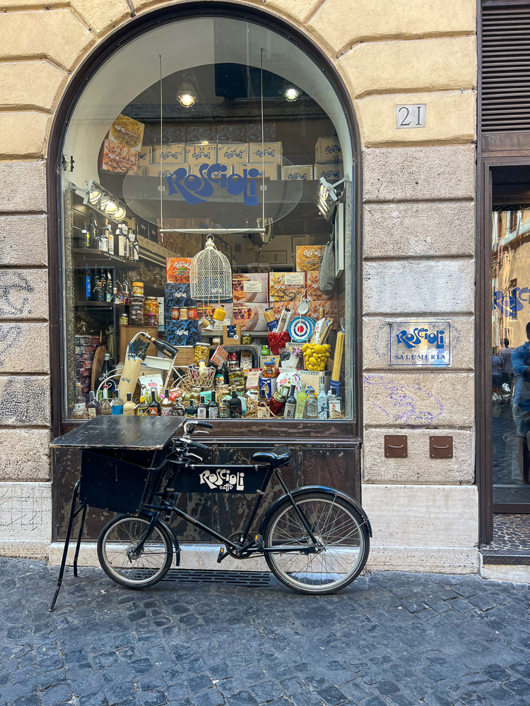 shop front in rome